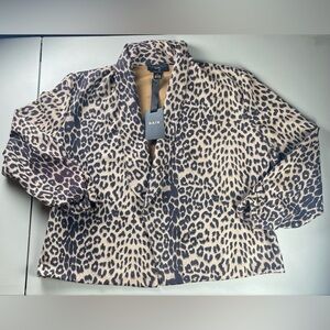 RAIN leopard print blazer Size 2X NWT